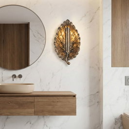 Opviq Lámpara de Pared de Metal Color de Antigüedad